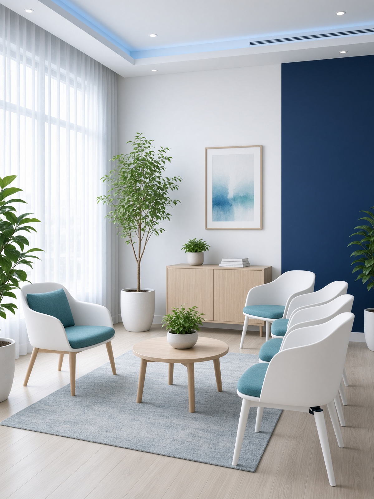 Calm clinic waiting room
